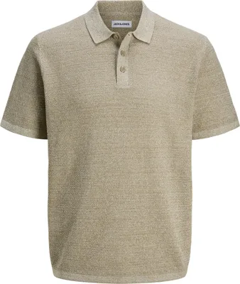 Produktbild von JACK & JONES Knit Polo-Shirt mit Knopfleiste und Kurzarm Größe: L