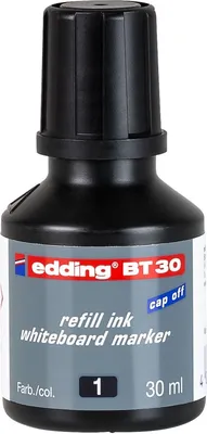Produktbild von Nachfülltinte edding BT 30 für edding Boardmarker 30ml schwarz Packung mit 10 Stück