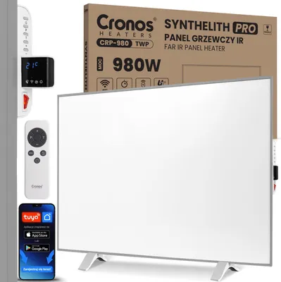 Zdjęcie produktu dla Panel grzewczy IR CRONOS Synthelith PRO CRP-980TWP Grey