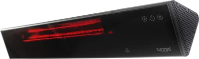 Produktbild von SUNRED® Smart Heater Proglax Gastro Wall / Hanging Black 2000W