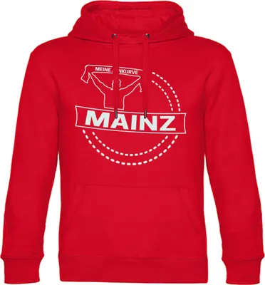 Produktbild von multifanshop Kapuzen Sweatshirt - Mainz - Meine Fankurve, rot, Größe L
