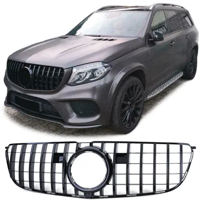 Produktbild von Sport Kühlergrill Schwarz Glanz passend für Mercedes GLS X166 15-19
