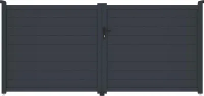 Zdjęcie produktu dla Brama G21 Orlando 350x158 cm dwuskrzydłowa, antracytowa