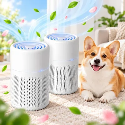 Produktbild von Luftreiniger 2er Set USB Aktivkohlefilter HEPA Allergiker Raucher