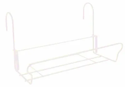 Image de Jardifer 330-125 Support universel pour caissettes à fleurs, 41,5 x 17cm, métal, blanc