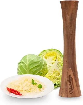 Immagine prodotto di Holzstamper für Sauerkraut- und Gemüsefermentation aus Acaciaholz