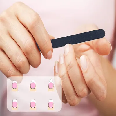 Produktbild von 10 Stück Professionelle Doppelseitige Nagelfeilen 100-180 Grit für Nagelpflege - Styling