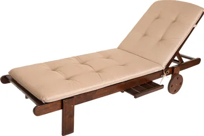 Zdjęcie produktu dla Poduszka na leżak "Beatriz" - 60×113×72 cm - dwustronna, odporna na warunki atmosferyczne i wygodna - do ogrodu i na plażę | Poduszka na leżak, tapicerka, sofa | PillowPrim