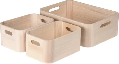 Obrázek produktu pro Dřevěné organizéry, 3 ks.
