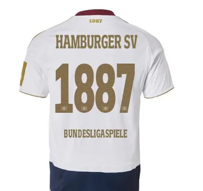 Produktbild von Adidas HSV Sondertrikot 1887 Bundesligaspiele MIT FLOCK Größe XL
