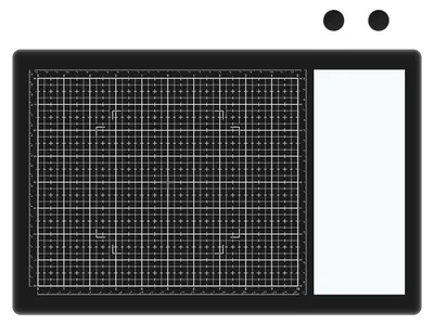 Produktbild von Set von 2 Magnetischen Glas Bastelmatten für Kreative Projekte
