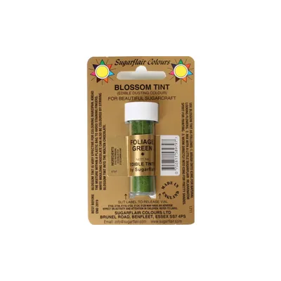 Produktbild von Sugarflair Dusting Colour GRÜN - FOLIAGE GREEN 7ml Sugarflair