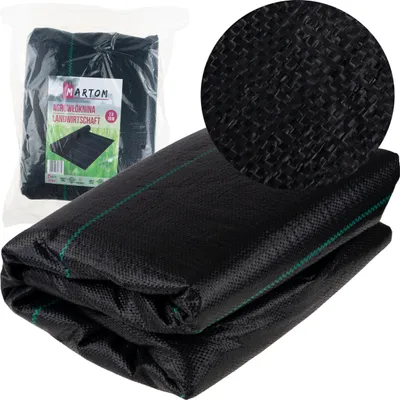 Obrázok produktu pre Hrubá agrotextília proti burine, agrotextília 2X20M, čierna proti burine, 40M2