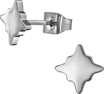 Produktbild von Titan Ohrringe Ohrstecker mit Stern 5mm