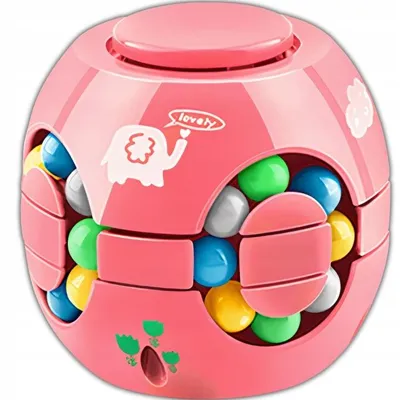 Produktbild von Zauberwürfel Denkspiel Puzzle Würfel Rosa Antistress Spielzeug Logikspiel Geduldsspiel für Kinder ab 3 Jahren