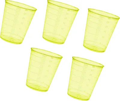 Produktbild von Zestaw 160 miarek (30 ml, żółty, PP, do częstego użytku)