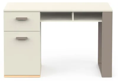 Image de CALICOSY - Bureau 1 Porte 1 Tiroir et 2 Niches L120 cm - CAMILLIA