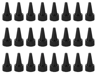 24 Twist-Flaschenverschlüsse 24/410, schwarz, PP-Kunststoff
