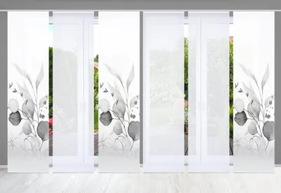 Produktbild von 84096 ABANIO Schiebegardine rec. Polyester, 245x60 cm, halbtransparent