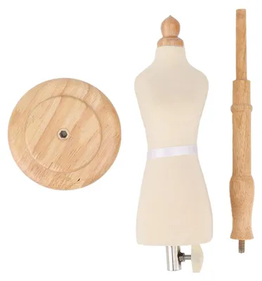 Produktbild von Herrenbüste – Höhenverstellbar – Holzfuß – Einfache Montage – Stabil und langlebig – Geeignet für die Präsentation von Kleidung – Mannequin