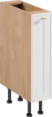 Produktbild von Apothekerschrank 20 x 87 x 52 cm Küchenschrank ohne Arbeitsplatte, Sorento D20C Weiß/Sonoma Eiche