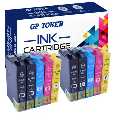 Produktbild von 10x Tusze do Epson 502XL XP-5100 XP-5105 XP-5115 WF-2860DWF WF-2865DWF