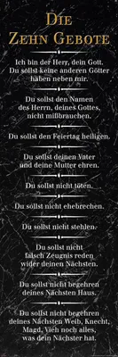 Produktbild von Die 10 Gebote - Slim-Poster - Schwarz + 1 Ü-Poster der Grösse 61x91,5cm