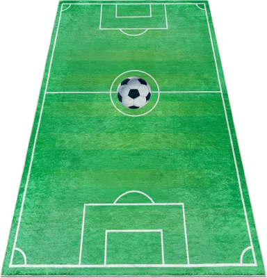 Obrázek produktu pro BAMBINO 9731 mycí kobereček Hřiště, fotbal pro děti protiskluz - zelený zelený 80x150 cm