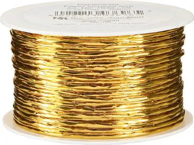 Produktbild von Draht umwickelt Gold Ø2mm 100m - Dekodraht für Basteln & Weihnachten