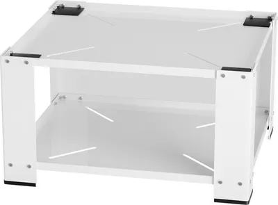 Produktbild von Hengda Waschmaschinen Untergestell 60.6x60.6x40 cm,Waschmaschinensockel aus Stahl bis 150kg Trockner Kühlschrank Podest Sockel Weiß