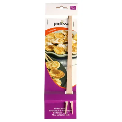 Image de Patisse Fourchette Poffertjes en bois 27 cm