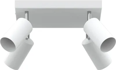 Produktbild von Deckenstrahler mit Strahlern Weiß 26 x 26 x 16 cm Metall