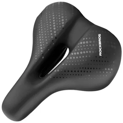 Produktbild von MTB Fahrradsattel mit Stoßdämpfern, wasserdicht + LED-Licht - schwarz