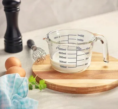 Produktbild von Famanu Messbecher Set 2-teilig - 500 ml & 1000 ml - temperaturbeständig - transparent