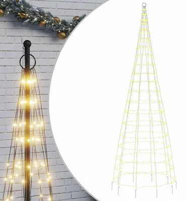 Zdjęcie produktu dla vidaXL Choinka LED na maszt 550 LED ciepła biel 300 cm