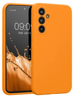 Produktbild von kwmobile Hülle kompatibel mit Samsung Galaxy A54 5G - Hülle Silikon gummiert - Handyhülle - Handy Case in Fruity Orange