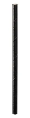 Produktbild von 4000 Stohhalme Papier Trinkhalme 15 cm x Ø 6 mm Schwarz
