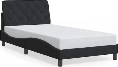 Immagine prodotto di vidaXL Struttura letto senza materasso nero 100x200 cm in velluto