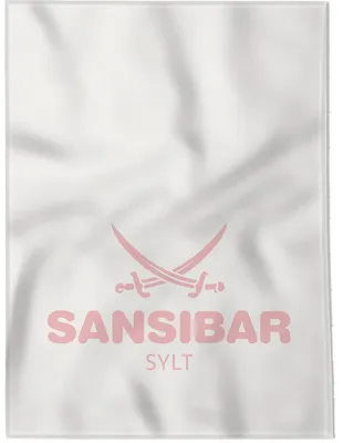 Produktbild von Sansibar Wohndecke im "Hochtief" Design, Kuscheldecke, Decke, 150x200 cm, offwhite/powder pink