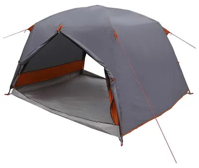 Produktbild von vidaXL Trekkingzelt Grau und Orange 2-Personen