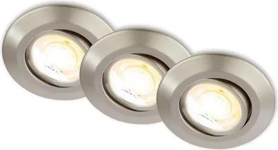 Immagine prodotto di Set di 3 faretti da incasso a LED Lampade da incasso Spot orientabili dimmerabili Ra90