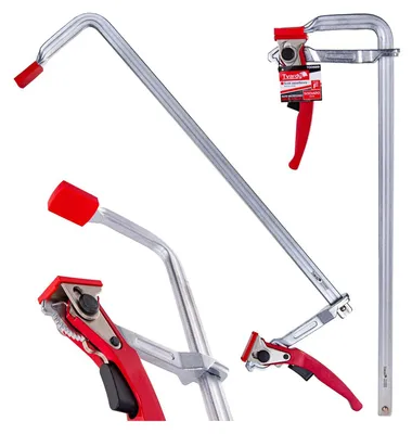 Immagine prodotto di Morsetto a cricchetto multiuso per impieghi gravosi F, clip di fissaggio per lavorazione del legno, accessorio per falegname, 500x120 mm