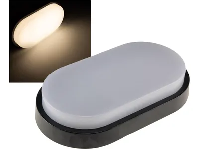 Produktbild von LED Wandleuchte PALAU IP54 3000K Oval 10 Watt 966 Lumen Anthrazit