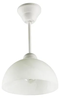 Zdjęcie produktu dla Lampa sufitowa Cyrkonia biała 1xE27x60W szkło wym:29x18x18cm IP20 Lampex