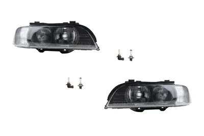 Produktbild von Scheinwerfer passend für BMW 5er E39 95- 00 mit H7 HB3 Satz Links Rechts 63128375299 8375299 63128375300 8375300 Johns