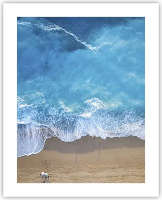 Produktbild von Poster - Poster ohne Rahmen - Strand Rand Meer - 40x50 cm - Wand Bild - Wanddeko - Wandbilder - Kunstposter - Wandposter - Bilder - Kunstdruck - Wanddekoration - Wandbild - P2XPA40x50-5118