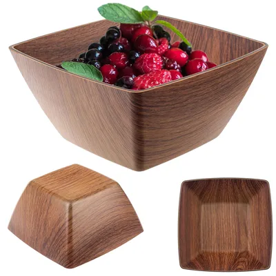 Obrázek produktu pro Plastová mísa – servírovací mísa – čtvercová – 16 cm – na salát, ovoce a snacky