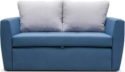 Produktbild von BELLA 120 Sofa mit Schlaffunktion (Blau  - Metro 74 + 84)