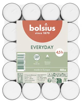 Productafbeelding van Bolsius Lites 4,5-Uur Pack (40 stuks)