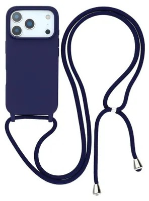 Produktbild von iPhone 17 Pro Hülle - Coverup Silikon Back Cover mit Handykette - Blau